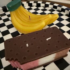 Room Essentials Banana and Ice Cream Sandwich Candles